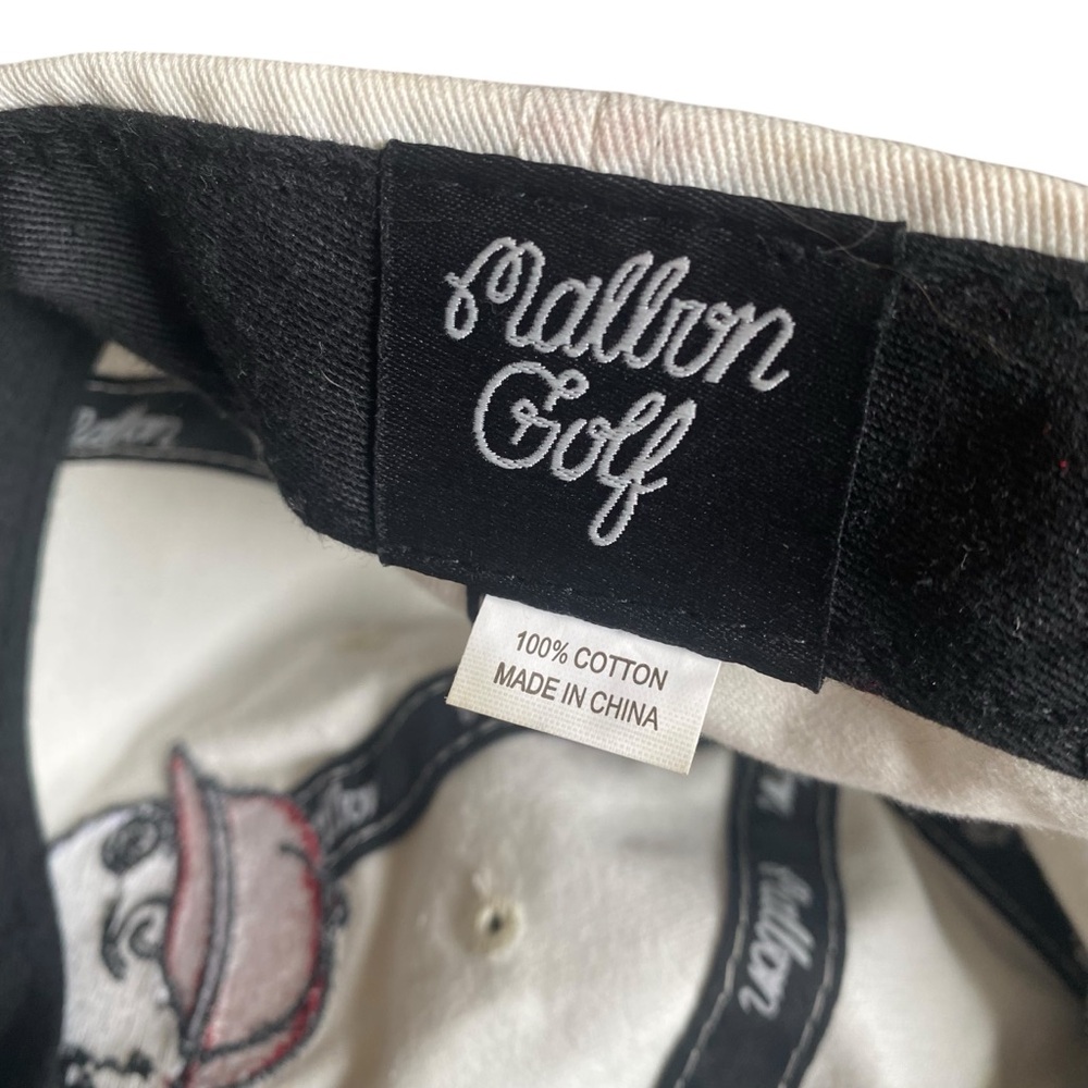 Malbon Golf Buckets Logo Dad Hat Adjustable White Embroidered Baseball Cap - Picture 8 of 8